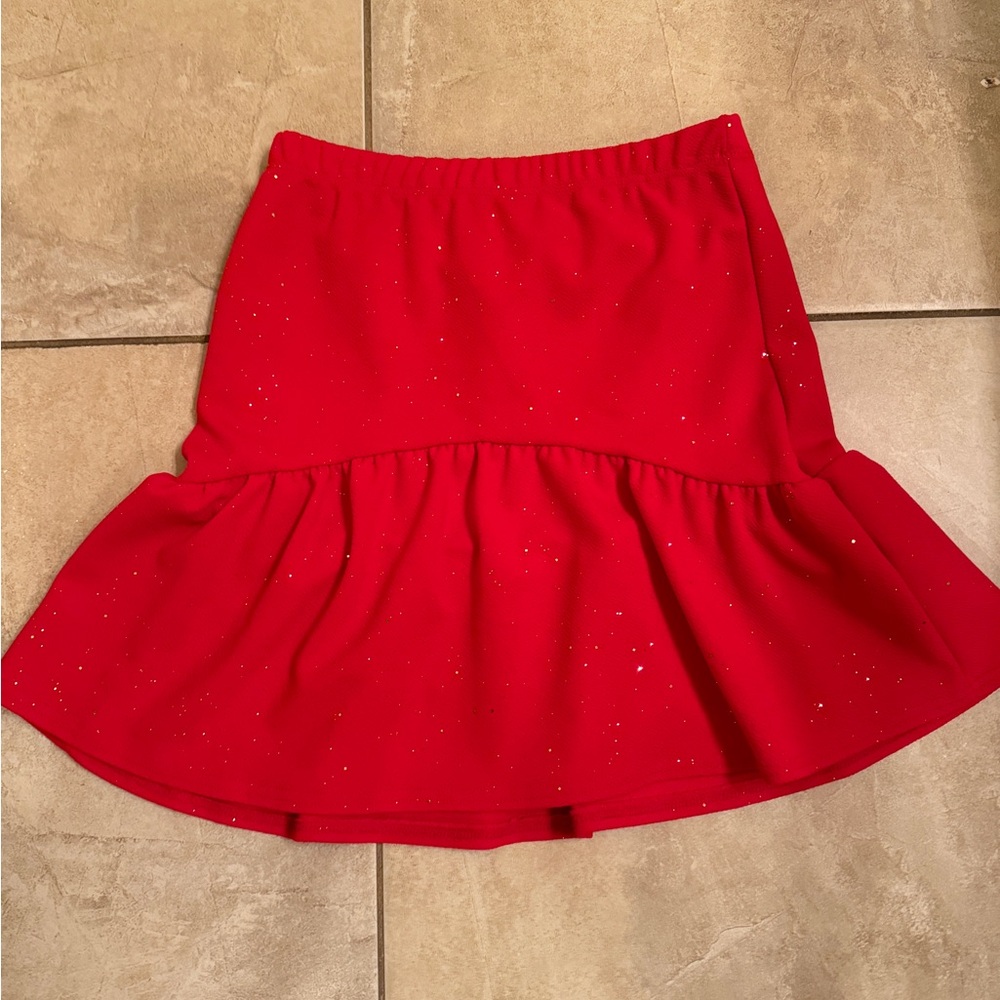 Girls red skirt
